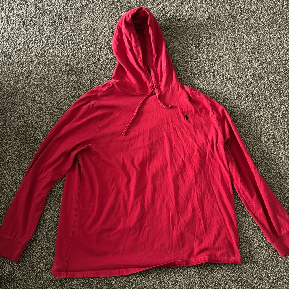 Red Polo pullover